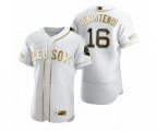 Boston Red Sox Andrew Benintendi Nike White Authentic Golden Edition Jersey