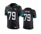 Jacksonville Jaguars #79 Luke Fortner Black Vapor Untouchable Limited Stitched Jersey