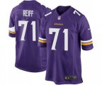 Minnesota Vikings #71 Riley Reiff Game Purple Team Color Football Jersey