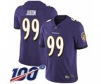 Baltimore Ravens #99 Matt Judon Purple Team Color Vapor Untouchable Limited Player 100th Season Football Jersey