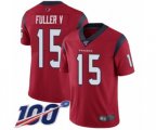 Houston Texans #15 Will Fuller V Red Alternate Vapor Untouchable Limited Player 100th Season Football Jersey