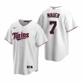 Nike Minnesota Twins #7 Joe Mauer White Home Stitched Baseball Jersey
