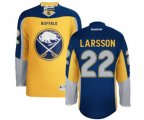 Reebok Buffalo Sabres #22 Johan Larsson Authentic Gold New Third NHL Jersey
