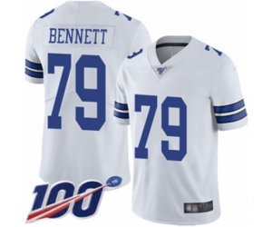 Dallas Cowboys #79 Michael Bennett White Vapor Untouchable Limited Player 100th Season Football Jersey