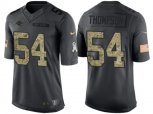Carolina Panthers #54 Shaq Thompson Stitched Black NFL Salute to Service Limited Jerseys