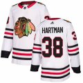 Chicago Blackhawks #38 Ryan Hartman Authentic White Away NHL Jersey