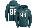 Philadelphia Eagles #96 Derek Barnett Midnight Green Name & Number Pullover NFL Hoodie