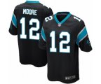 Carolina Panthers #12 DJ Moore Game Black Team Color NFL Jersey