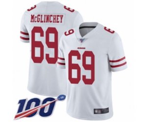 San Francisco 49ers #69 Mike McGlinchey White Vapor Untouchable Limited Player 100th Season Football Jersey