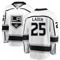 Los Angeles Kings #25 Brooks Laich Authentic White Away Fanatics Branded Breakaway NHL Jersey