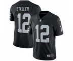 Oakland Raiders #12 Kenny Stabler Black Team Color Vapor Untouchable Limited Player Football Jersey