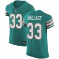 Miami Dolphins #33 Kalen Ballage Aqua Green Alternate Vapor Untouchable Elite Player NFL Jersey