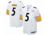 Pittsburgh Steelers #5 Joshua Dobbs Game White NFL Jersey