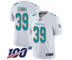 Miami Dolphins #39 Larry Csonka White Vapor Untouchable Limited Player 100th Season Football Jersey