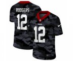 Green Bay Packers #12 Rodgers 2020 Camo Salute to Service Limited Jersey