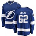 Tampa Bay Lightning #62 Andrej Sustr Fanatics Branded Blue Home Breakaway NHL Jersey
