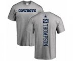 Dallas Cowboys #23 Darian Thompson Ash Backer T-Shirt