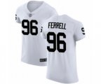 Oakland Raiders #96 Clelin Ferrell White Vapor Untouchable Elite Player Football Jersey