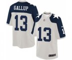 Dallas Cowboys #13 Michael Gallup Limited White Throwback Alternate Football Jersey