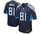 Tennessee Titans #81 Jonnu Smith Game Light Blue Team Color Football Jersey