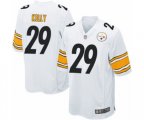 Pittsburgh Steelers #29 Kam Kelly Game White Football Jersey