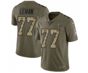 Tennessee Titans #77 Taylor Lewan Limited Olive Camo 2017 Salute to Service Football Jersey