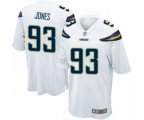 Los Angeles Chargers #93 Justin Jones Game White Football Jersey