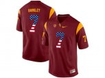 2016 US Flag Fashion USC Trojans Matt Barkley #7 College Football Jersey - Red