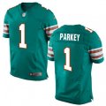 Miami Dolphins #1 Cody Parkey Elite Aqua Green Alternate NFL Jersey