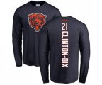 Chicago Bears #21 Ha Clinton-Dix Navy Blue Backer Long Sleeve T-Shirt
