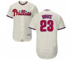 Philadelphia Phillies Jay Bruce Cream Alternate Flex Base Authentic Collection Baseball Player Jersey