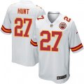 Kansas City Chiefs #27 Kareem Hunt Game White NFL Jersey