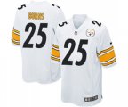 Pittsburgh Steelers #25 Artie Burns Game White Football Jersey