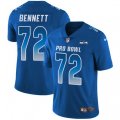 Seattle Seahawks #72 Michael Bennett Limited Royal Blue 2018 Pro Bowl NFL Jersey