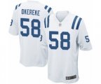 Indianapolis Colts #58 Bobby Okereke Game White Football Jersey