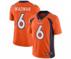 Denver Broncos #6 Colby Wadman Orange Team Color Vapor Untouchable Limited Player Football Jersey
