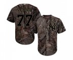 New York Yankees #77 Clint Frazier Authentic Camo Realtree Collection Flex Base MLB Jersey