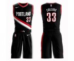 Portland Trail Blazers #33 Zach Collins Swingman Black Basketball Suit Jersey - Icon Edition
