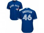 Toronto Blue Jays #46 Brett Anderson Replica Blue Alternate MLB Jersey