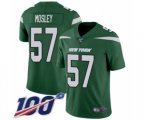 New York Jets #57 C.J. Mosley Green Team Color Vapor Untouchable Limited Player 100th Season Football Jersey