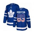Toronto Maple Leafs #89 Nicholas Robertson Authentic Royal Blue USA Flag Fashion Hockey Jersey