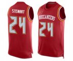 Tampa Bay Buccaneers #24 Darian Stewart Limited Red Player Name & Number Tank Top Football Jersey