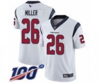 Houston Texans #26 Lamar Miller White Vapor Untouchable Limited Player 100th Season Football Jersey