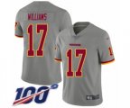 Washington Redskins #17 Doug Williams Limited Gray Inverted Legend 100th Season Football Jersey