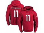 Arizona Cardinals #11 Larry Fitzgerald Red Name & Number Pullover NFL Hoodie
