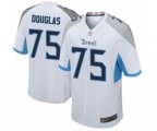 Tennessee Titans #75 Jamil Douglas Game White Football Jersey