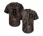 Detroit Tigers #8 Mikie Mahtook Authentic Camo Realtree Collection Flex Base Baseball Jersey