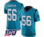 Carolina Panthers #56 Jermaine Carter Blue Alternate Vapor Untouchable Limited Player 100th Season Football Jersey
