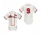 St. Louis Cardinals #9 Roger Maris Authentic Cream Throwback Baseball Jersey
