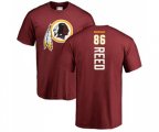 Washington Redskins #86 Jordan Reed Maroon Backer T-Shirt